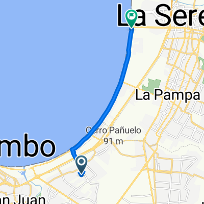 Avenida Del Atardecer 4156, Coquimbo a Paseo Avenida Costanera 539–3401, La Serena