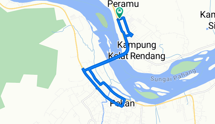 Lorong Peramu Makmur 1 4, Pekan to Lorong Peramu Makmur 1 6, Pekan