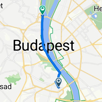 Budafoki út / Karinthy Frigyes út, Budapest to Margit híd, budai hídfő H, Budapest