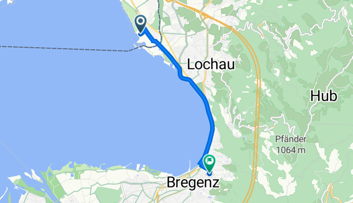 Fraunhoferstraße 20, Lindau (Bodensee) nach Steinbruchgasse 4, Bregenz