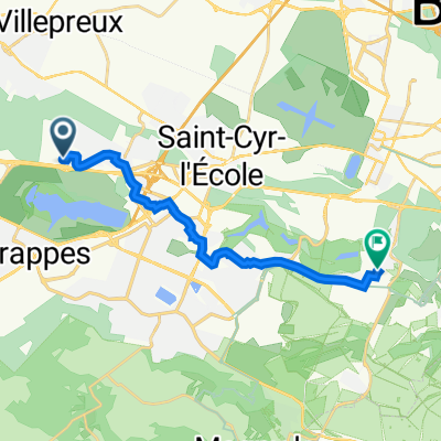 3 Rue Abel Gance, Bois-d'Arcy à 8 Rue Louis Massotte, Buc