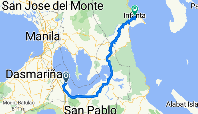 Infanta Loop via Calamba-Lumban-Famy-Real Infanta-7 Uphills-Famy