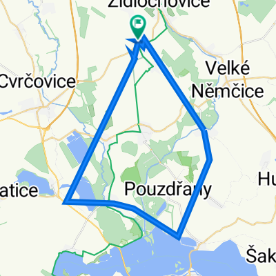 Unkovická, Žabčice do Unkovická, Žabčice