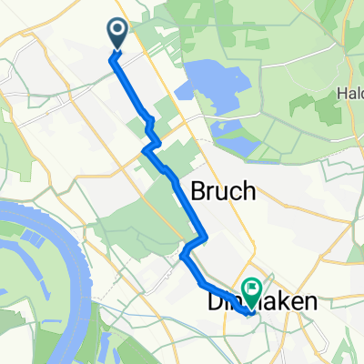 Rönskenstraße 28, Voerde nach Eppinghovener Straße 30, Dinslaken