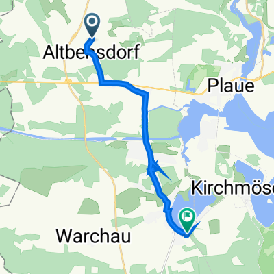 Altbensdorf, Bensdorf nach Am See 24, Wusterwitz