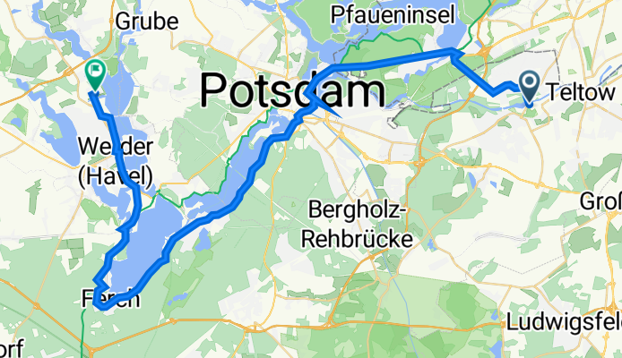 Am Weinberg 3, Kleinmachnow nach Aalweg 13, Werder (Havel)