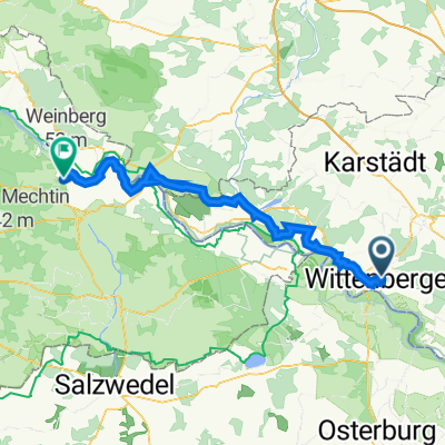 Wittenberge perleberger Straße nach Lenzen nach wootz nach dömitz nach hitzacker