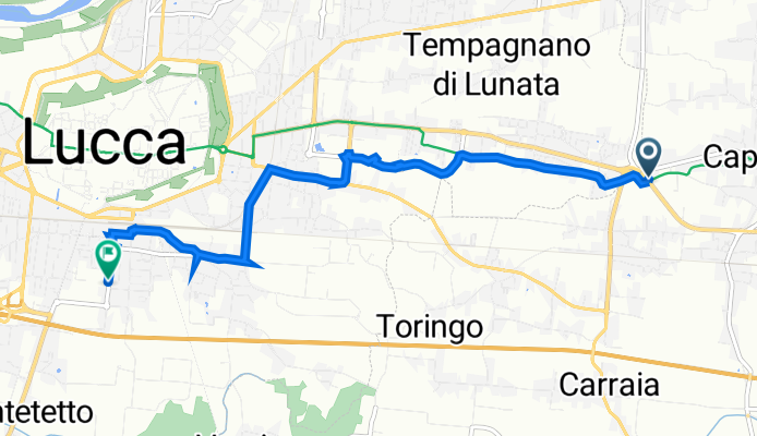 Via dell'Immagine Farnocchia 86, Capannori nach Via della Formica 370, Lucca