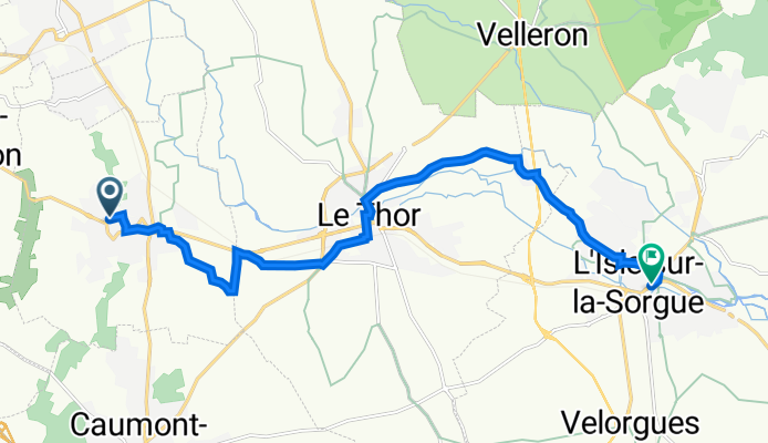 Avenue de Verdun 104, Châteauneuf-de-Gadagne nach L'Isle-sur-la-Sorgue