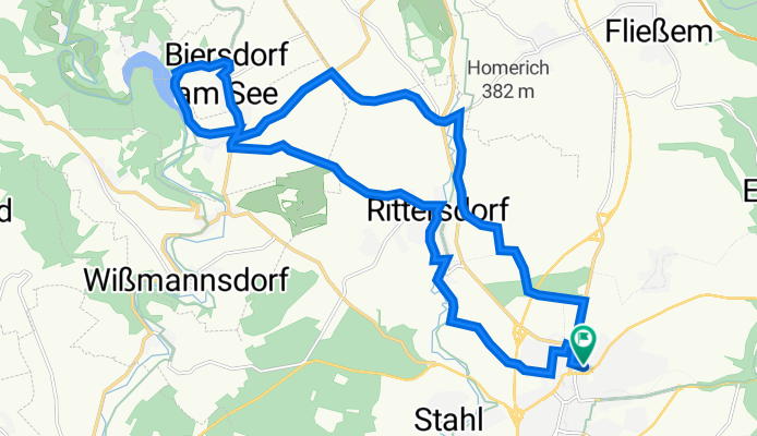 Burbetstraße 5, Bitburg nach Dudeldorfer Straße 9–11, Bitburg