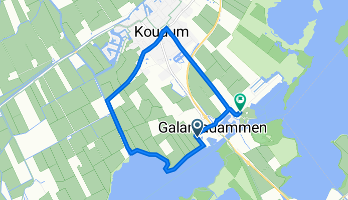 Poelspaad, Koudum to De Kuilart, Koudum