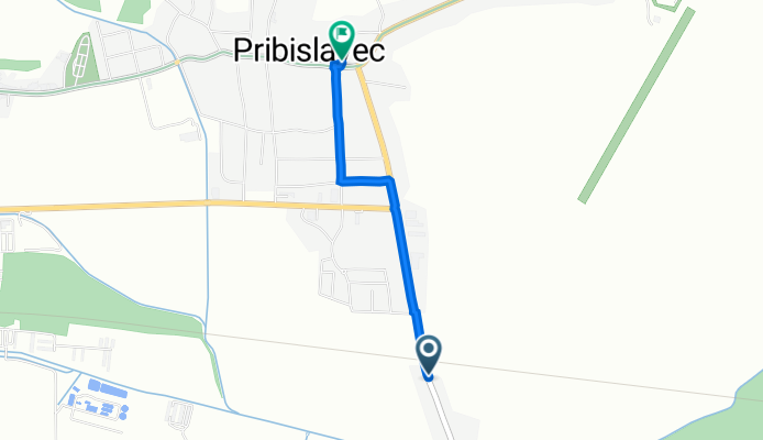 Ulica Vladimira Nazora 35A, Štefanec to Ulica bana Josipa Jelačića 1, Pribislavec