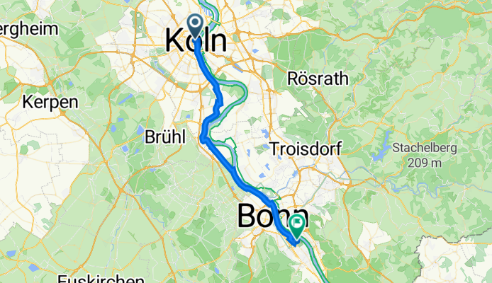 Breslauer Platz 639, Köln nach Bad Godesberg, Bonn