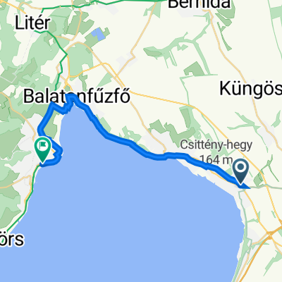 Rákóczi Ferenc út 3., Balatonakarattya to Véghely Dezső utca 4., Balatonalmádi