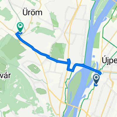 Szobor utca 4., Budapest to Dr Bodó Tibor köz 8A., Üröm