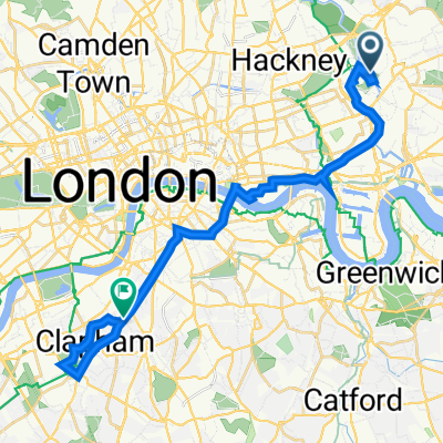Newham, London to 332 Clapham Road, London