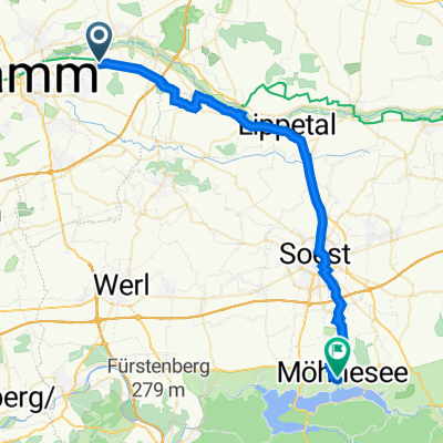 Alter Uentroper Weg 205, Hamm nach Schützenstraße 2, Möhnesee