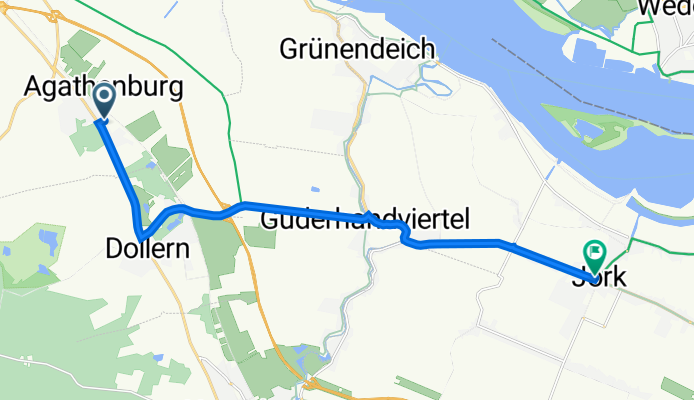 Hauptstraße 47, Agathenburg nach Jork, Jork