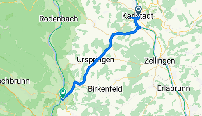 Am Schnellertor 5, Karlstadt nach Kolpingstraße 15, Marktheidenfeld