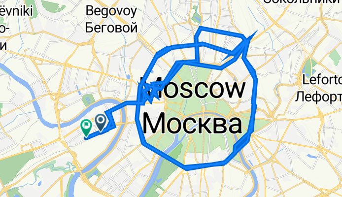 Киевская улица, 5А с8, Москва до Резервный проезд, Москва