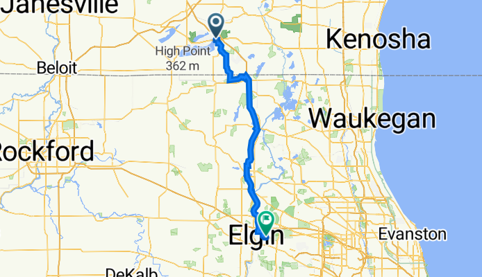 601–639 Geneva St, Lake Geneva to 1256 Borden Ct, Elgin