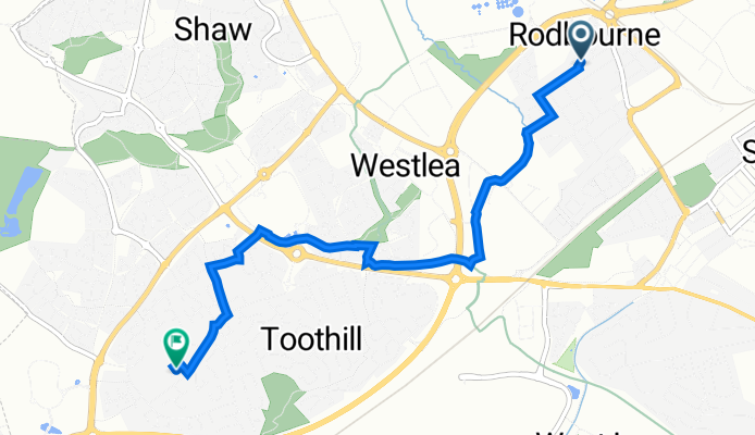 Hughes Street 26 to Cottington Close 21