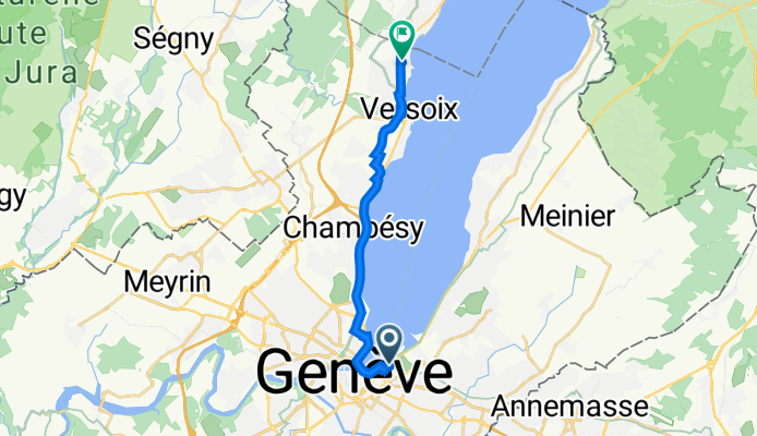 Avenue de la Grenade 15, Geneva to Route de Suisse 160, Versoix