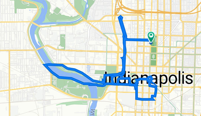 615 N Meridian St, Indianapolis to 615 N Meridian St, Indianapolis