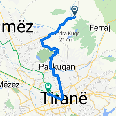 Rruga Zall-Herr, Tirana to Rruga Dritan Hoxha, Tirana