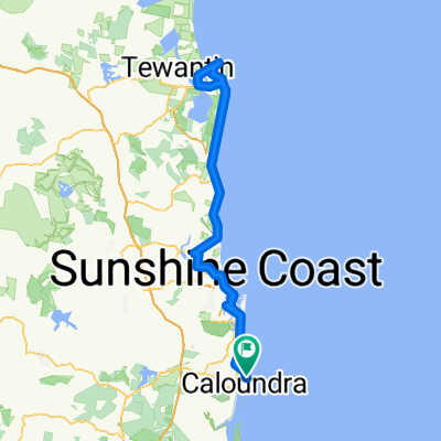 Caloundra - Mooloolaba - Marochydore - Coolum - Noosaville - Noosa - Coolum - Maroochydore - Mooloolaba - Caloundra 