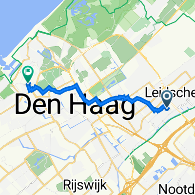 Okerhof 36, Voorburg naar Willem de Zwijgerlaan 1–13, Den Haag