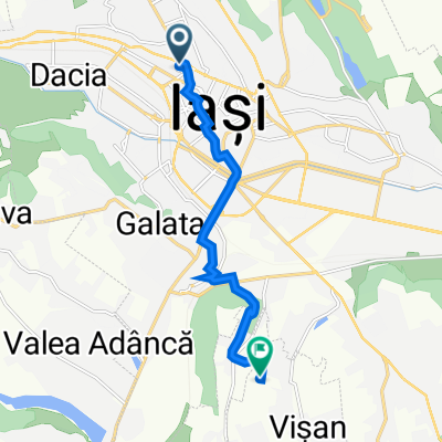 Strada Păcurari, 9, Iaşi to Strada Regina Maria, Bârnova