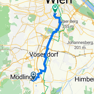 Anningerstraße 3, Wiener Neudorf nach Wiedner Hauptstraße 84, Wien