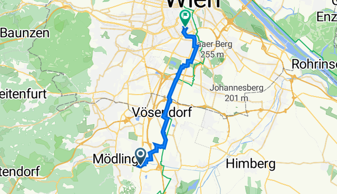 Anningerstraße 3, Wiener Neudorf nach Wiedner Hauptstraße 84, Wien