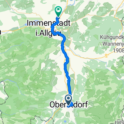 Bahnhofplatz 7, Oberstdorf nach Immenstadt im Allgäu