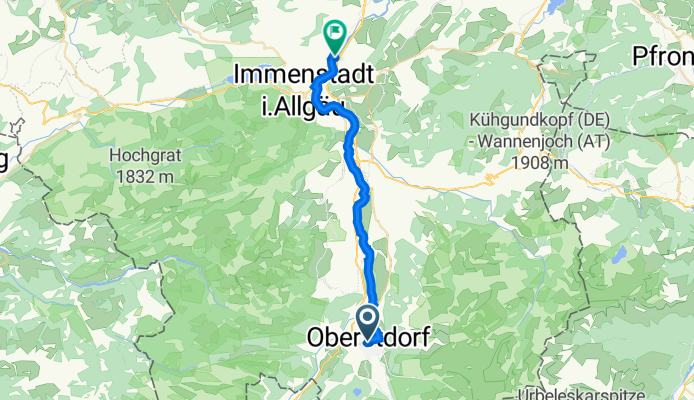 Bahnhofplatz 7, Oberstdorf nach Immenstadt im Allgäu