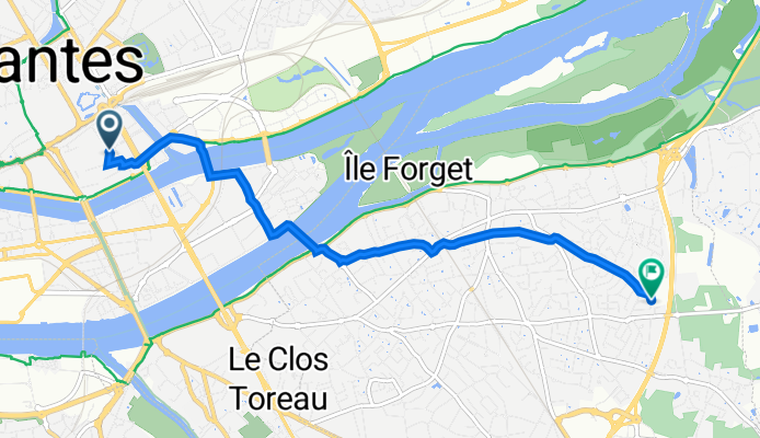 15–19 Rue Monteil, Nantes à 28 Rue des Souches, Saint-Sébastien-sur-Loire