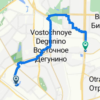 От улица Ивана Сусанина 2-а, Москва до Алтуфьевское шоссе (дублер) 56, Москва