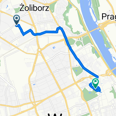 Zygmunta Krasińskiego 41A, Warsaw to pl Marsz Józefa Piłsudskiego 2, Warsaw