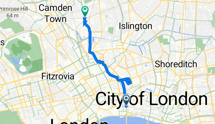 4 Ludgate Circus, London to 184 York Way, London