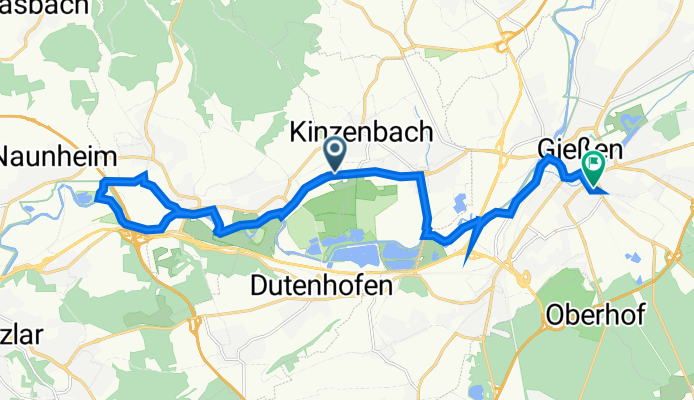 L 3020, Lahnau to Stephanstraße 24, Giessen
