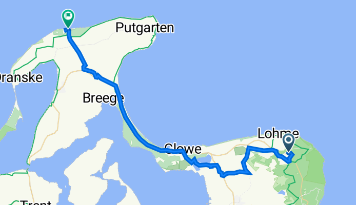 Stubbenkammer, Sassnitz nach Schwarbe, Altenkirchen