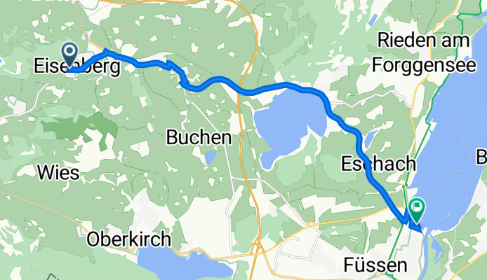 Drachenkopfweg 3, Eisenberg nach Weidachstraße 74, Füssen