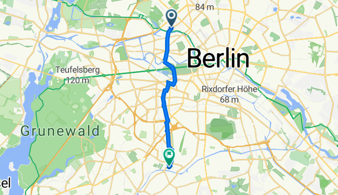 Föhrer Straße 14, Berlin nach Borstellstraße 36, Berlin