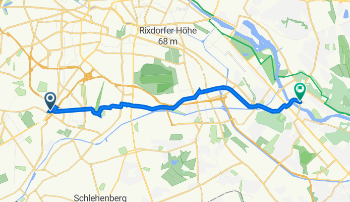 Schloßstraße 92, Berlin nach Wilhelminenhofstraße 87, Berlin