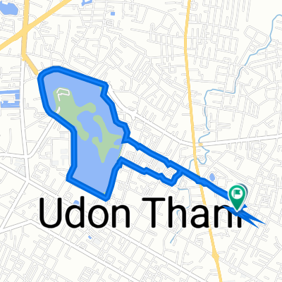 454/10 Watthana Nuwong Rd., Udon Thani to 28/53 Soi Charan Uthit, Udon Thani