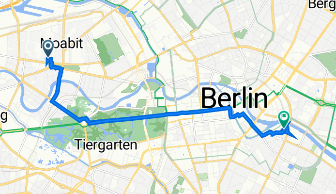 Arminiusstraße 4, Berlin nach Am Köllnischen Park 3, Berlin