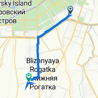 От улица Константина Заслонова 24, Санкт-Петербург до Старообрядческая улица 8Б, Санкт-Петербург