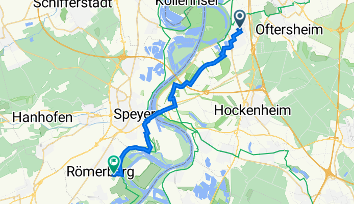 Dossenheimer Straße 34, Ketsch nach In den Rauhweiden 2, Römerberg