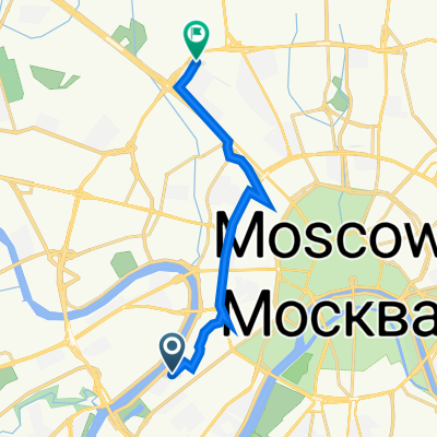 Большой Саввинский переулок, 15, Москва до улица Расковой, 23А, Москва